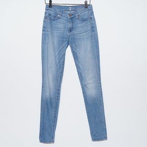 7 For All Mankind Gwenevere Skinny Jeans Blue 26